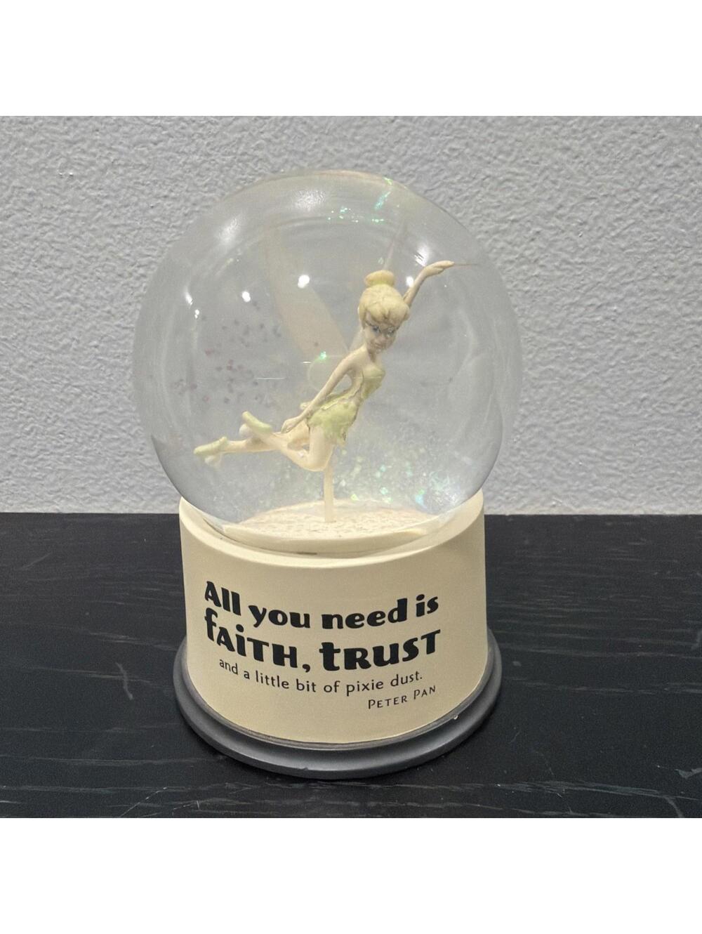 RARE 5" Hallmark Disney Tinker Bell Snow Globe Discontinued